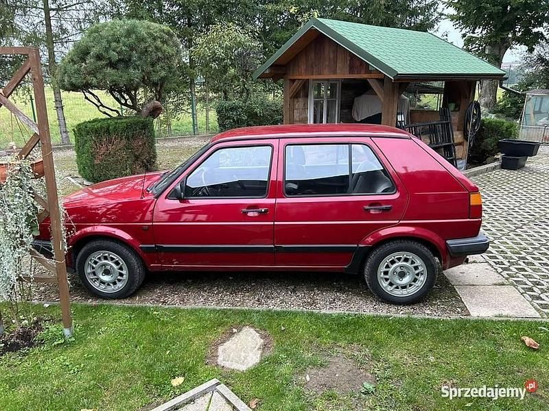 Czerwony Używany 1991 VW Golf II Hatchback | 17 500 zł - Obraz 1/4