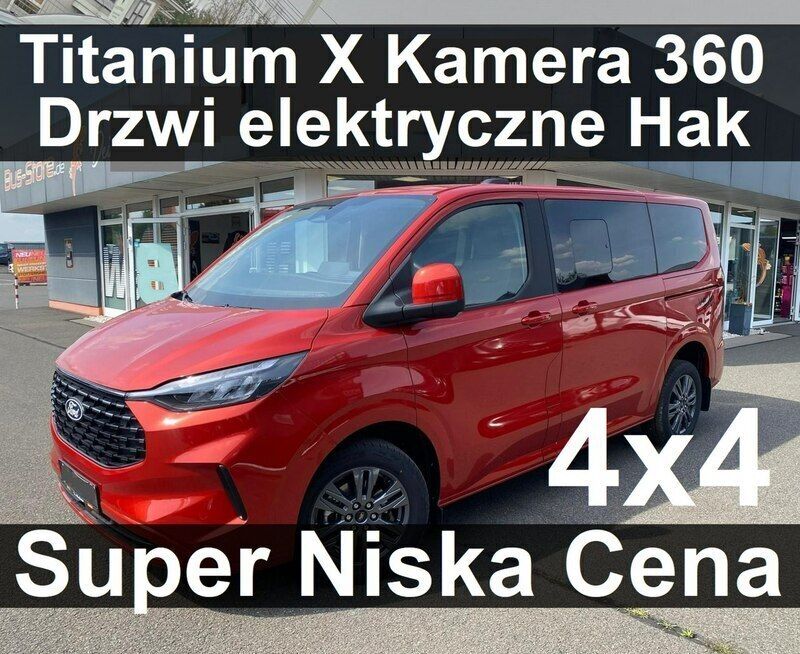 Używany Ford Tourneo Custom Titanium X 170 KM (125 kW) 2024 Czerwony Van