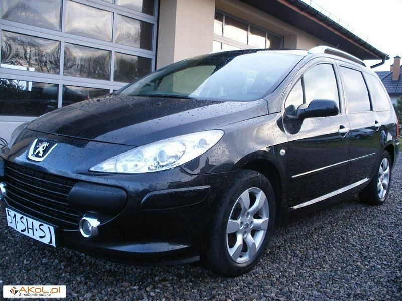 Czarny (metalik) Używany 2006 Peugeot 307 Kombi | 16 800 zł - Obraz 1/1