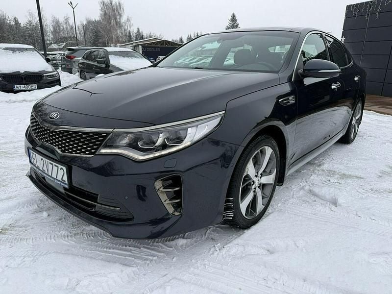 Niebieski ciemny (metalik) Używany 2018 Kia Optima GT-Line Sedan/Limuzyna | 66 800 zł (Drogi) - Obraz 1/3
