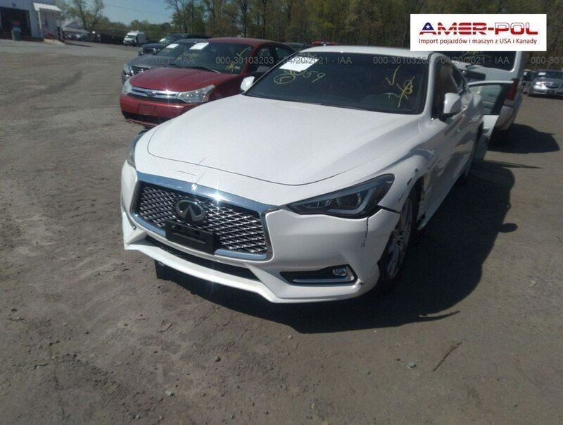 Biały Używany 2018 Infiniti Q60 Sport Tech Coupe | 78 000 zł - Obraz 1/4