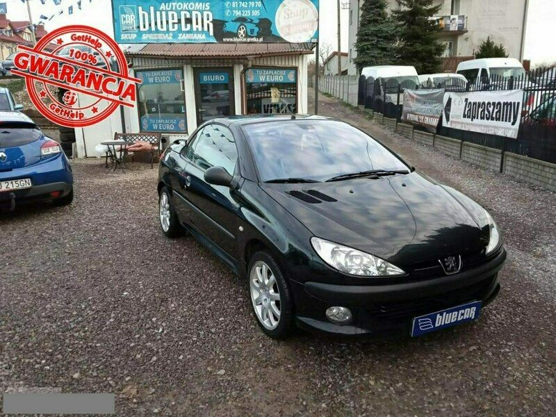 Czarny Używany 2001 Peugeot 206 Coupe | 4900 zł - Obraz 1/4