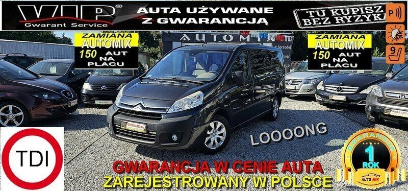 Grafitowy Używany 2008 Citroën Jumpy Minivan | 28 700 zł (Uczciwa cena) - Obraz 1/4