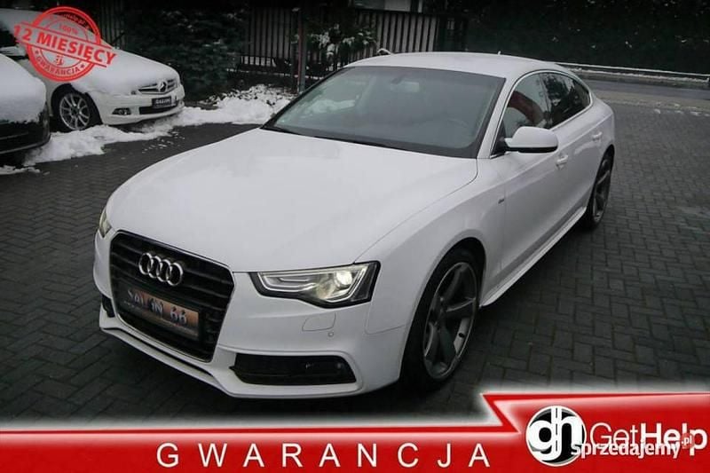 Srebrny (metalik) Używany 2013 Audi A5 Sportback S-Line Hatchback | 46 800 zł - Obraz 1/4