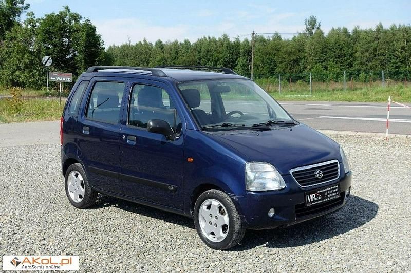 Niebieski (metalik) Używany 2001 Suzuki Wagon R+ Kombi | 4900 zł - Obraz 1/1