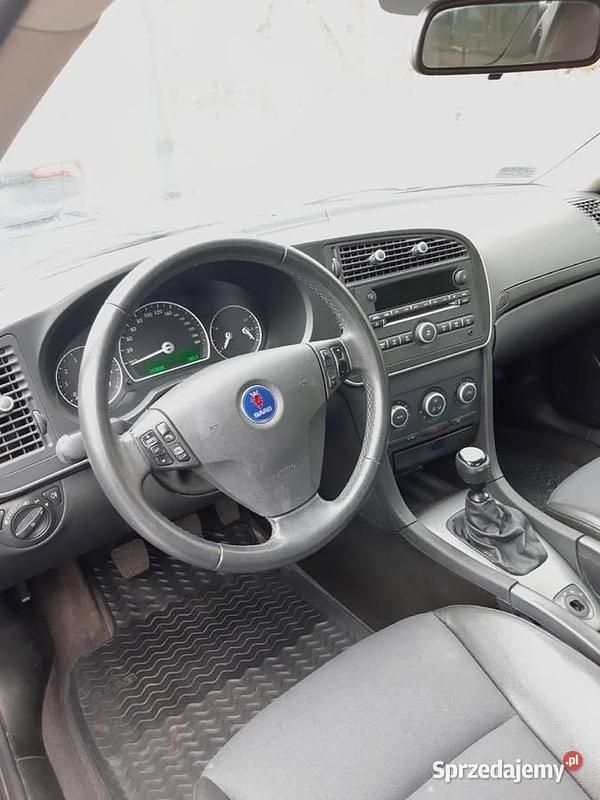 Szary Używany 2009 Saab 9-3 Sedan/Limuzyna | 21 000 zł (Drogi) - Obraz 1/4