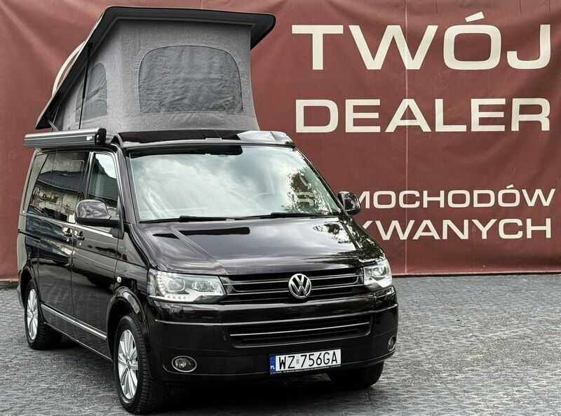 Bordowy (metalik) Używany 2014 VW Multivan Minivan | 107 900 zł - Obraz 1/3