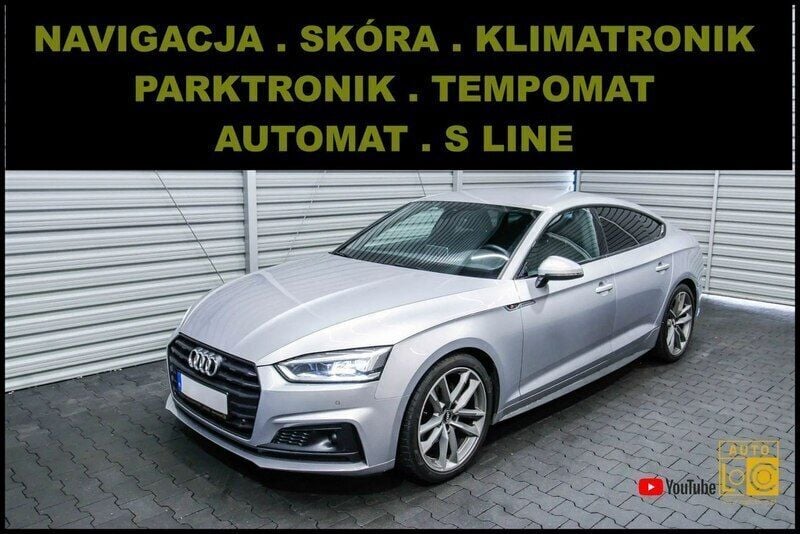 Srebrny (metalik) Używany 2019 Audi A5 Coupe | 109 900 zł (Dobra cena) - Obraz 1/4