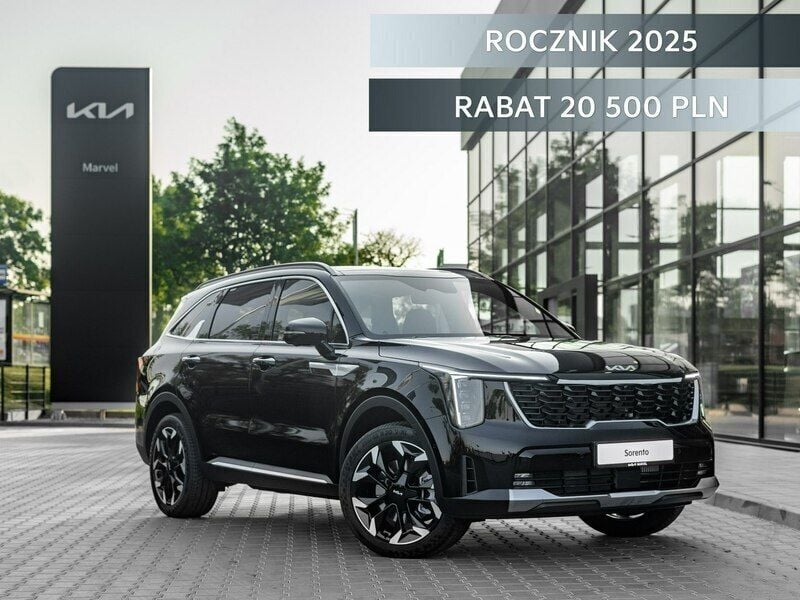 Czarny (metalik) Nowe 2025 Kia Sorento 2 SUV | 272 200 zł (Uczciwa cena) - Obraz 1/4