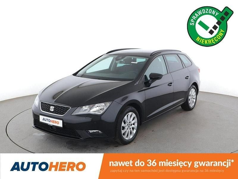 Czarny Używany 2015 Seat Leon Kombi | 48 500 zł (Uczciwa cena) - Obraz 1/3