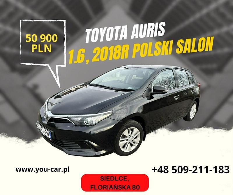 Czarny Używany 2018 Toyota Auris Hatchback | 50 900 zł (Uczciwa cena) - Obraz 1/4