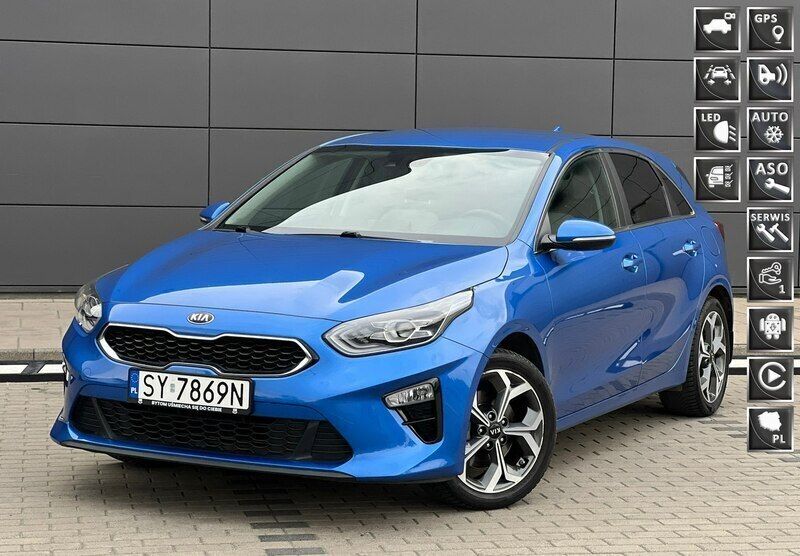 Niebieski (metalik) Używany 2018 Kia Ceed 2 Hatchback | 58 900 zł (Drogi) - Obraz 1/4