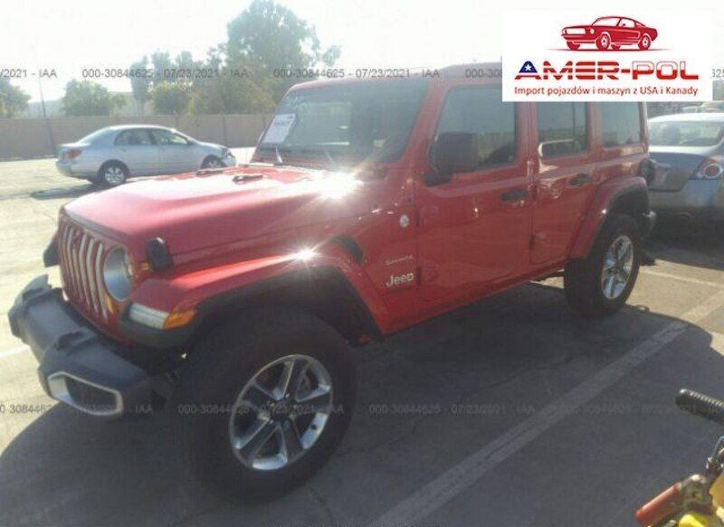 Czerwony Używany 2021 Jeep Wrangler Sahara SUV | 162 000 zł - Obraz 1/4