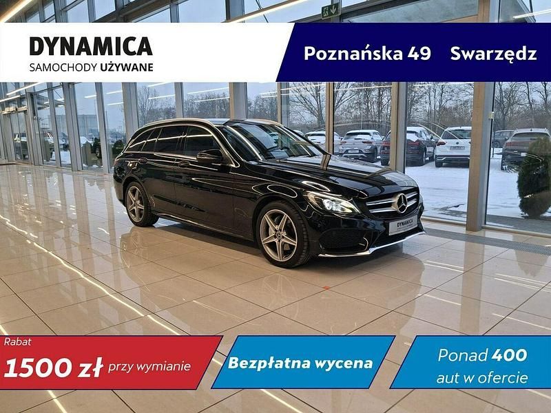Używany Mercedes C200 184 KM (135 kW) 2018 Czarny Kombi
