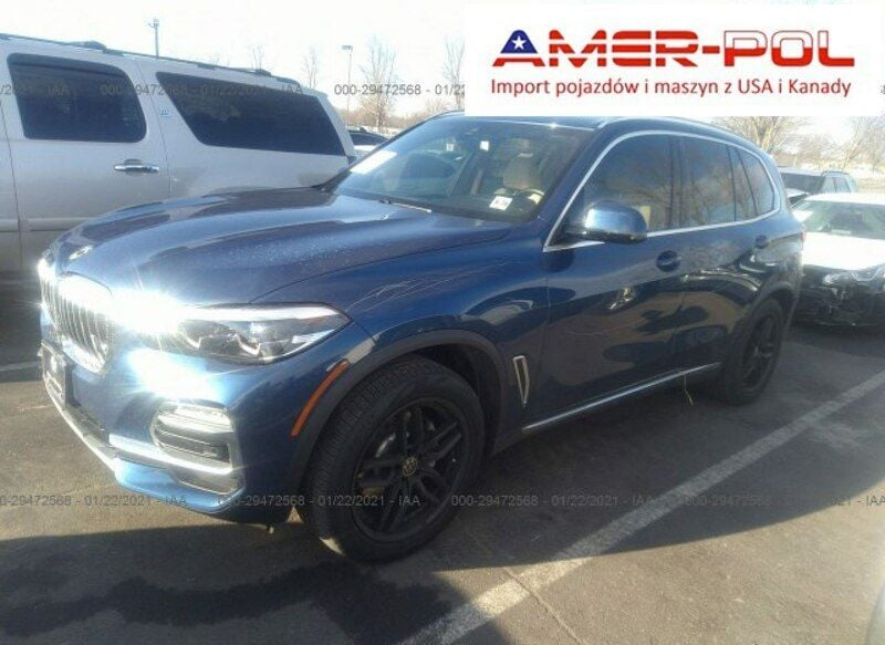 Niebieski Używany 2020 BMW X5 SUV | 160 000 zł - Obraz 1/4