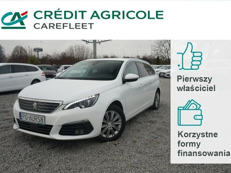 Biały Używany 2021 Peugeot 308 Allure Kombi | 46 100 zł (Uczciwa cena) - Obraz 1/4