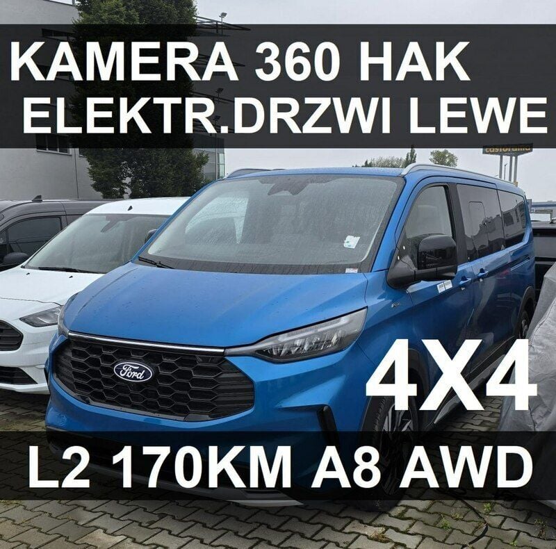Niebieski Nowe 2024 Ford Tourneo Custom Active Van | 290 034 zł - Obraz 1/4