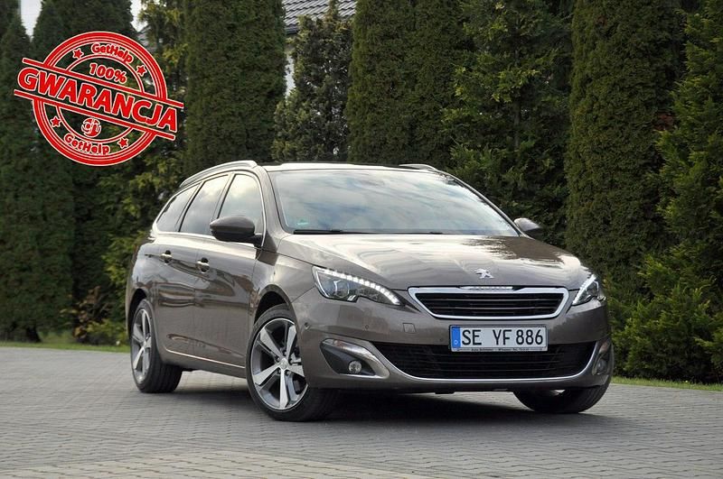 Brązowy Używany 2015 Peugeot 308 SW Kombi | 35 900 zł - Obraz 1/4