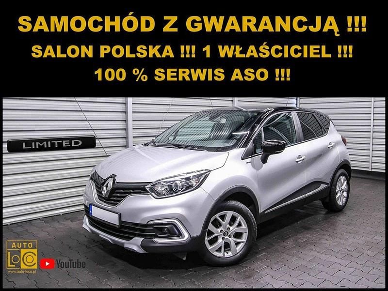 Srebrny (metalik) Używany 2018 Renault Captur SUV | 39 888 zł (Uczciwa cena) - Obraz 1/4