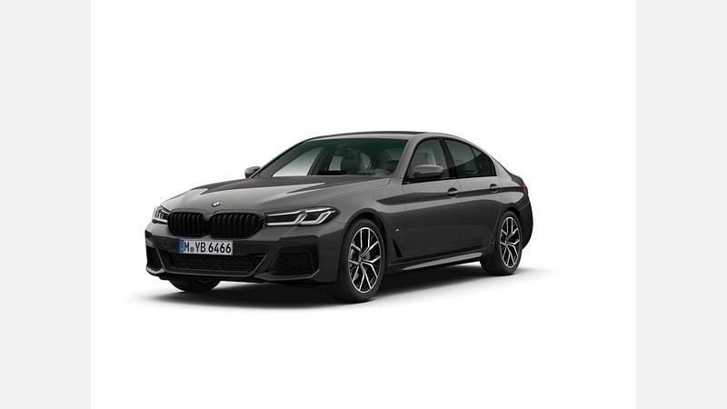 Szary sophisto z brylantowym połyskiem metalizowany Używany 2021 BMW 520 Shadowline Sedan/Limuzyna | 159 900 zł (Drogi) - Obraz 1/3