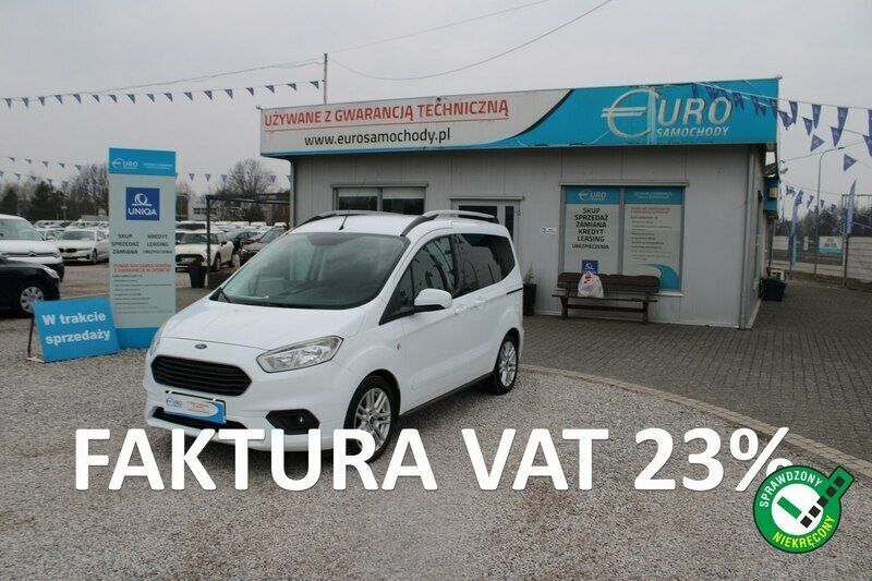 Biały Używany 2018 Ford Tourneo Courier Minivan | 28 373 zł (Super Cena) - Obraz 1/4