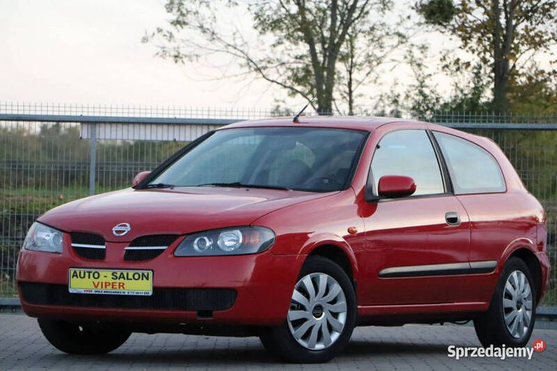 Czerwony metalik (metallic) Używany 2005 Nissan Almera Hatchback | 8900 zł - Obraz 1/4