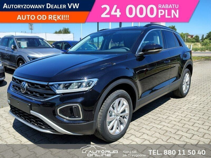 Czarny (metalik, perła) Nowe 2025 VW T-Roc SUV | 123 640 zł - Obraz 1/4
