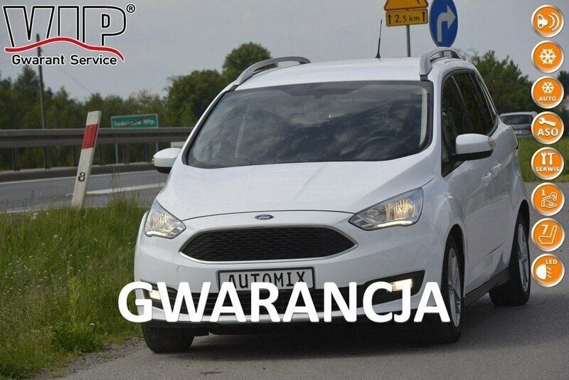 Biały Używany 2017 Ford Grand C-Max Minivan | 37 300 zł (Dość drogi) - Obraz 1/4