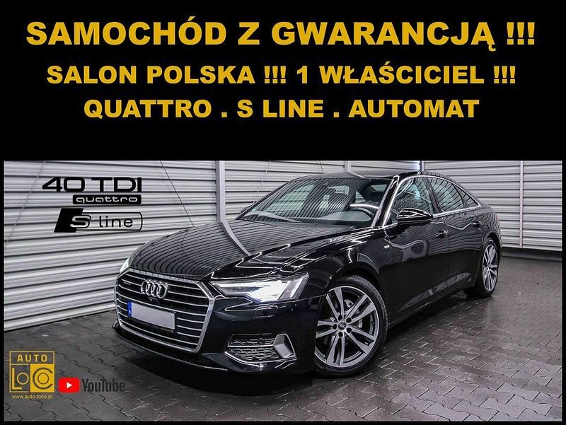 Czarny (metalik) Używany 2020 Audi A6 Sedan/Limuzyna | 86 991 zł (Super Cena) - Obraz 1/4