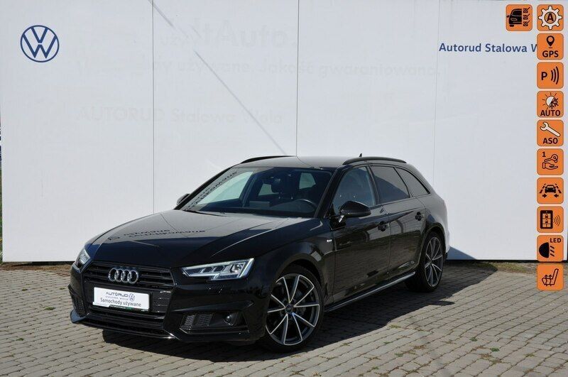 Czarny Używany 2018 Audi A4 S-Line Kombi | 109 900 zł - Obraz 1/4