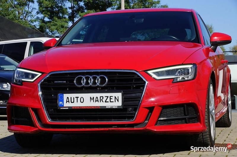 Czerwony Używany 2016 Audi A3 S-Line Hatchback | 72 700 zł (Drogi) - Obraz 1/4