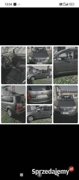 Używany VW Touran 105 KM (77 kW) 2008 Szary Minivan