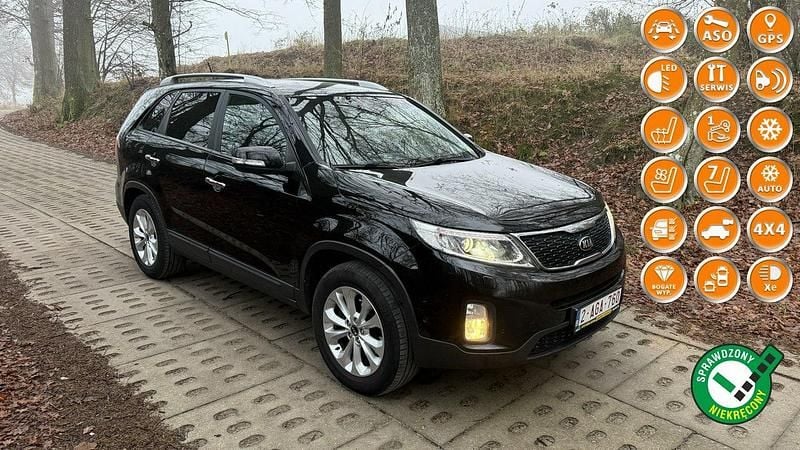 Czarny (metalik) Używany 2014 Kia Sorento SUV | 48 777 zł (Dobra cena) - Obraz 1/4
