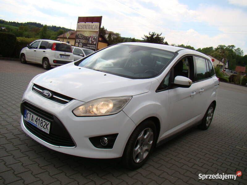 Biały Używany 2014 Ford Grand C-Max Trend Minivan | 19 900 zł (Dobra cena) - Obraz 1/4