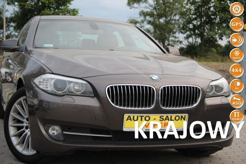 Złoty (metalik) Używany 2012 BMW 525 Sedan/Limuzyna | 64 800 zł (Uczciwa cena) - Obraz 1/4