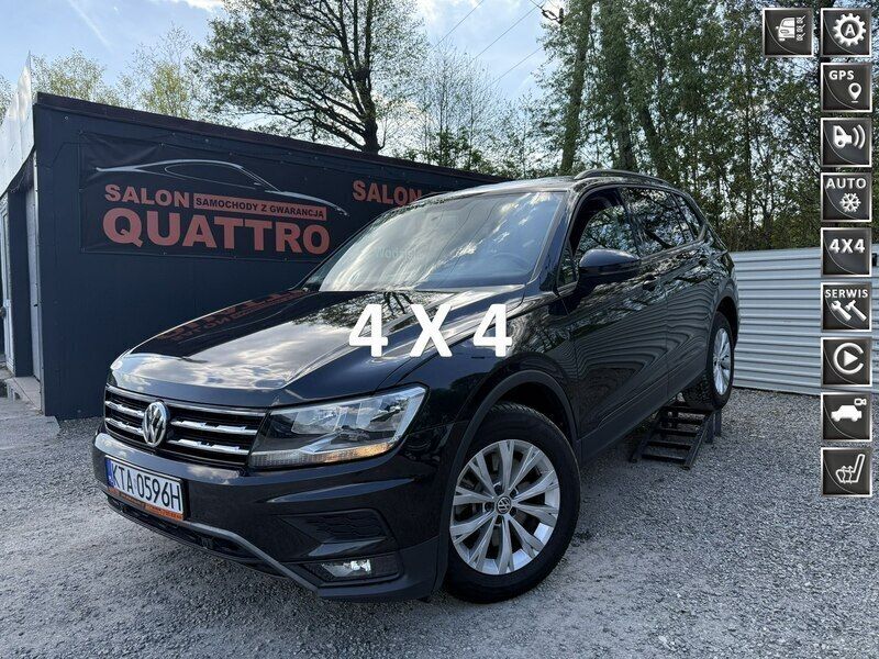 Czarny (metalik) Używany 2018 VW Tiguan Allspace SUV | 74 900 zł - Obraz 1/4