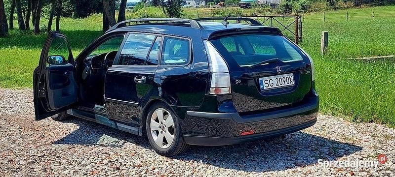 Czarny Używany 2007 Saab 9-3 Kombi | 9999 zł (Dość drogi) - Obraz 1/4