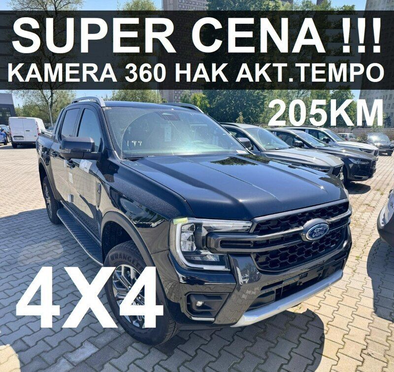Czarny Nowe 2024 Ford Ranger Wildtrack Pickup | 221 400 zł (Dobra cena) - Obraz 1/4