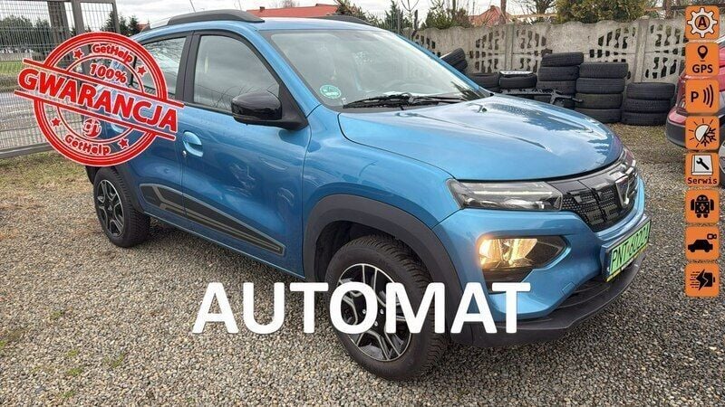 Niebieski (metalik) Używany 2022 Dacia Spring Hatchback | 44 250 zł - Obraz 1/4