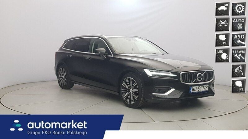 Czarny Używany 2021 Volvo V60 Inscription Kombi | 104 850 zł (Uczciwa cena) - Obraz 1/4
