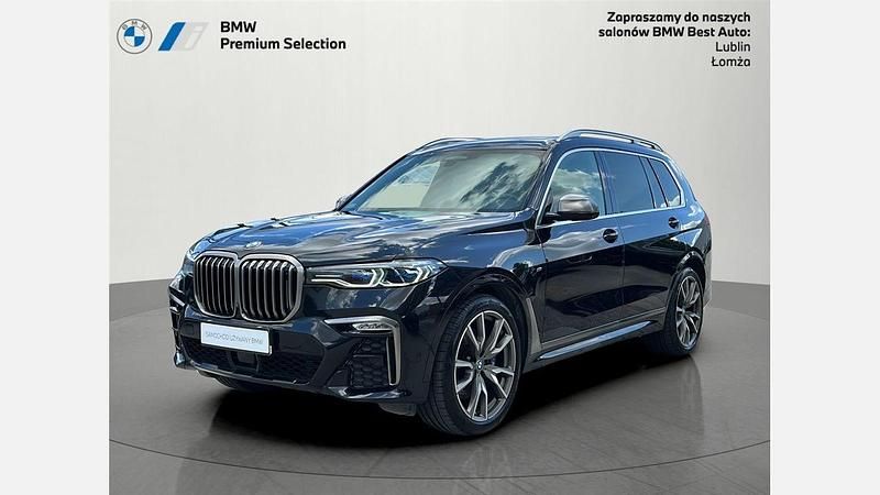 Black sapphire metallic metalizowany Używany 2020 BMW X7 Comfort Edition SUV | 279 900 zł - Obraz 1/3