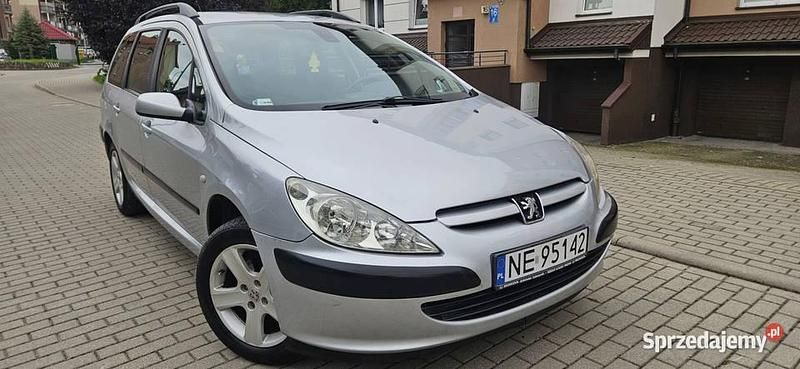 Srebrny Używany 2004 Peugeot 307 Kombi | 5999 zł - Obraz 1/4