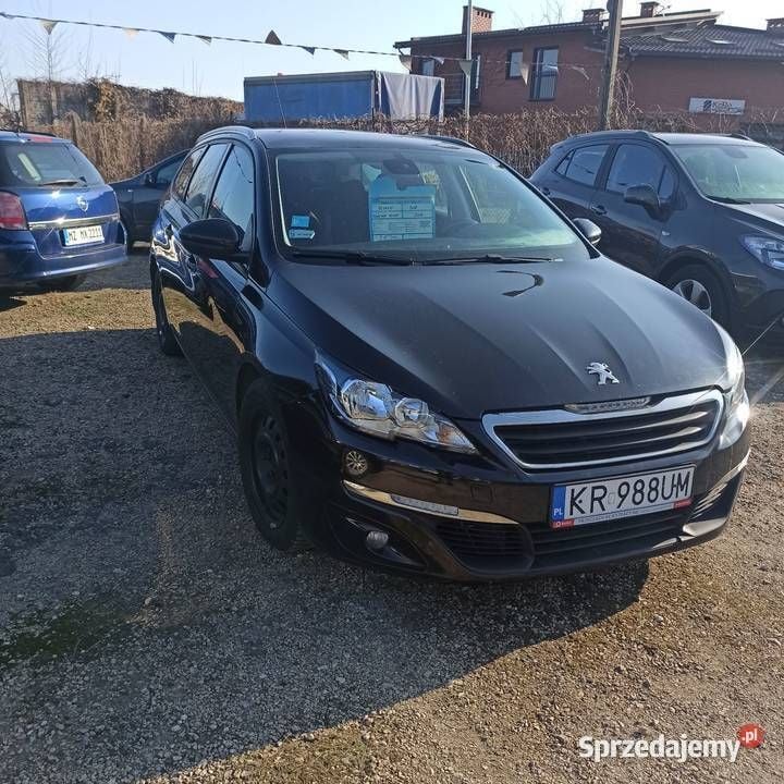 Czarny Używany 2014 Peugeot 308 Kombi | 24 670 zł (Drogi) - Obraz 1/3