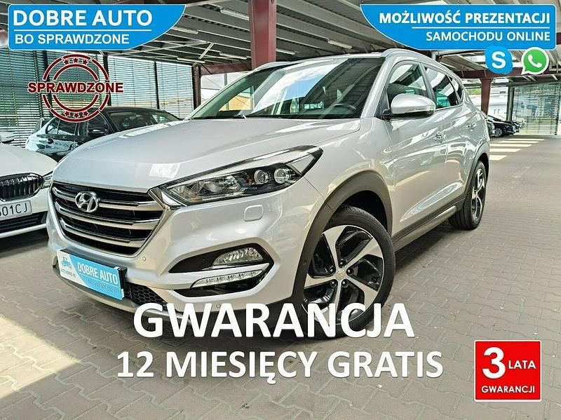 Srebrny Używany 2015 Hyundai Tucson Premium SUV | 72 799 zł (Drogi) - Obraz 1/4