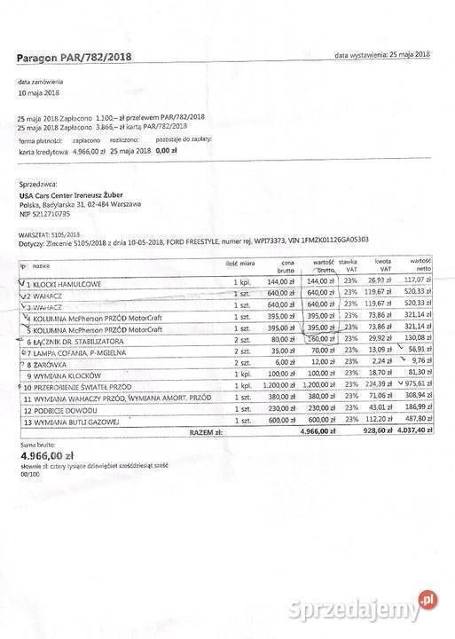 Używany Ford Freestyle 2005 SUV