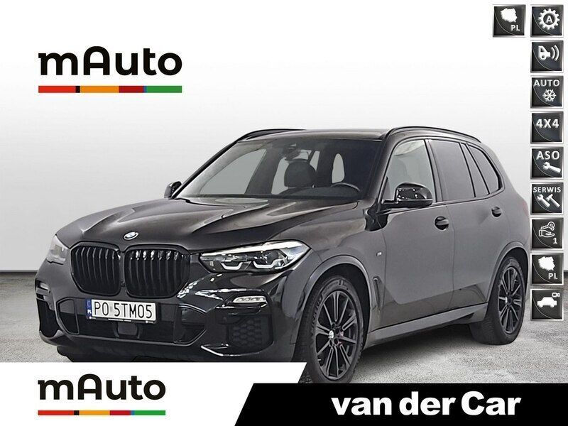 Czarny (metalik) Używany 2021 BMW X5 M50 Comfort Edition SUV | 319 900 zł - Obraz 1/4