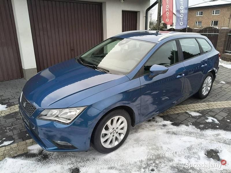 Używany Seat Leon Style 105 KM (77 kW) 2014 Niebieski Kombi