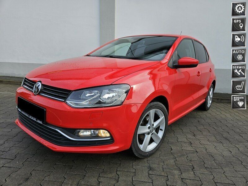 Czerwony Używany 2014 VW Polo Hatchback | 39 456 zł (Dość drogi) - Obraz 1/4