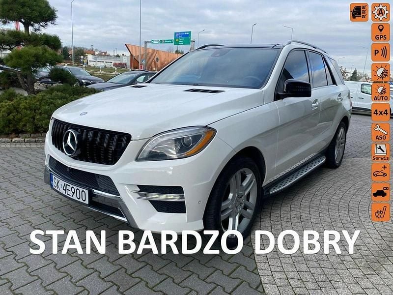 Biały Używany 2015 Mercedes ML350 SUV | 97 900 zł - Obraz 1/4