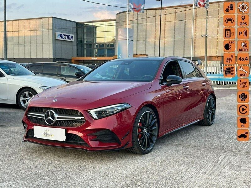 Czerwony Używany 2022 Mercedes A35 AMG AMG Hatchback | 259 900 zł - Obraz 1/4